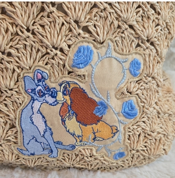 Disney Lady & The Tramp Tan Tote Bag with Intricate Design - Picture 2 of 7